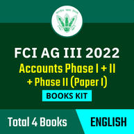 FCI AG III Accounts Phase I + II (Paper I)  2022 Books Kit (English Printed Edition) By Adda247